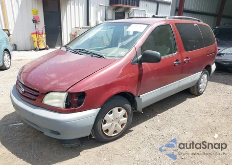 2003 Toyota Sienna Le из США, поврежденный, VIN 4T3ZF13CX3U531563